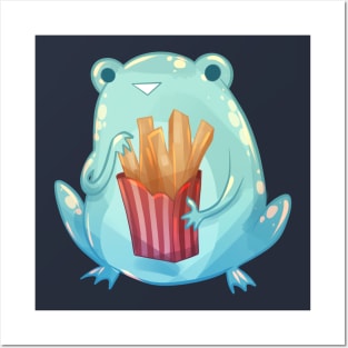 Fries Frog Posters and Art